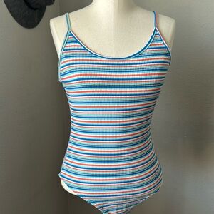 Striped bodysuit